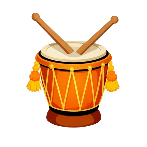 Traditional festive drum for Tambola