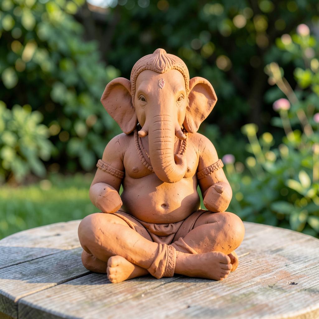 Clay Ganesh Making